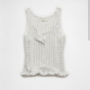 American Eagle peplum sweater tank top